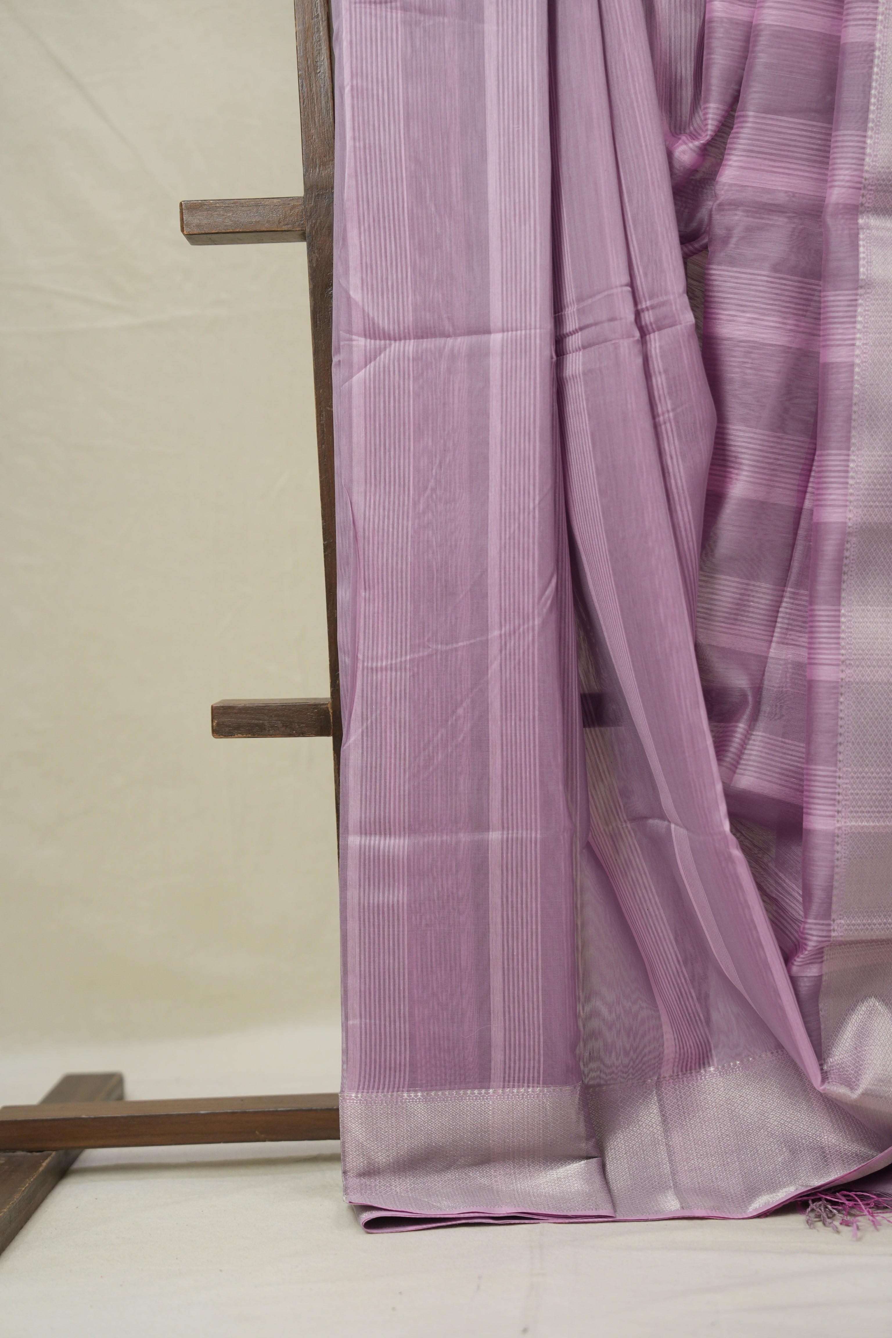Lilac Lavender Maheshwari Saree - SRLLMS1006