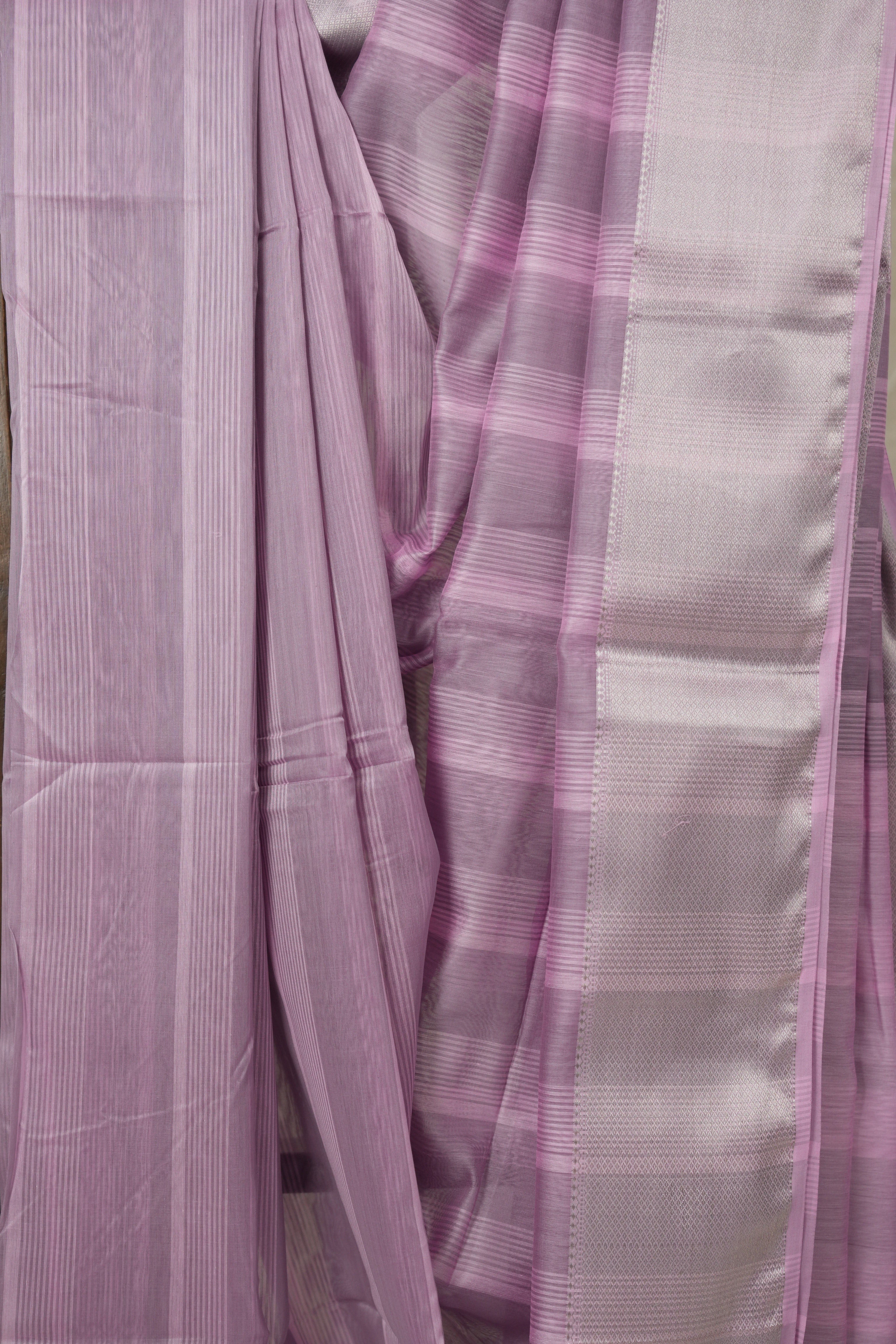 Lilac Lavender Maheshwari Saree - SRLLMS1006