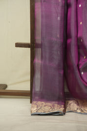 Magenta Tissue Banarasi Silk Saree - SRMTBSS97