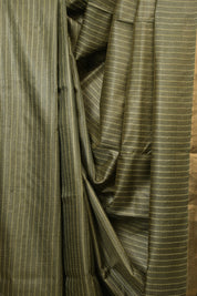 Sage Green Tussar Silk Saree - SRSGTSS1885
