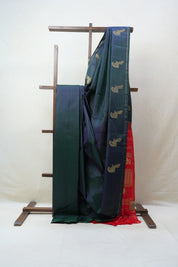 Dark Green Kanjeevaram Silk Saree - SRDGKSS818