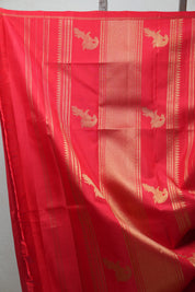 Dark Green Kanjeevaram Silk Saree - SRDGKSS818