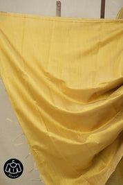 Lemon Yellow Raw Silk Saree - SRLYRSS913