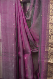 Magenta Tissue Banarasi Silk Saree - SRMTBSS97