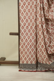 Cream HBP Cotton Saree - SRCCS3677