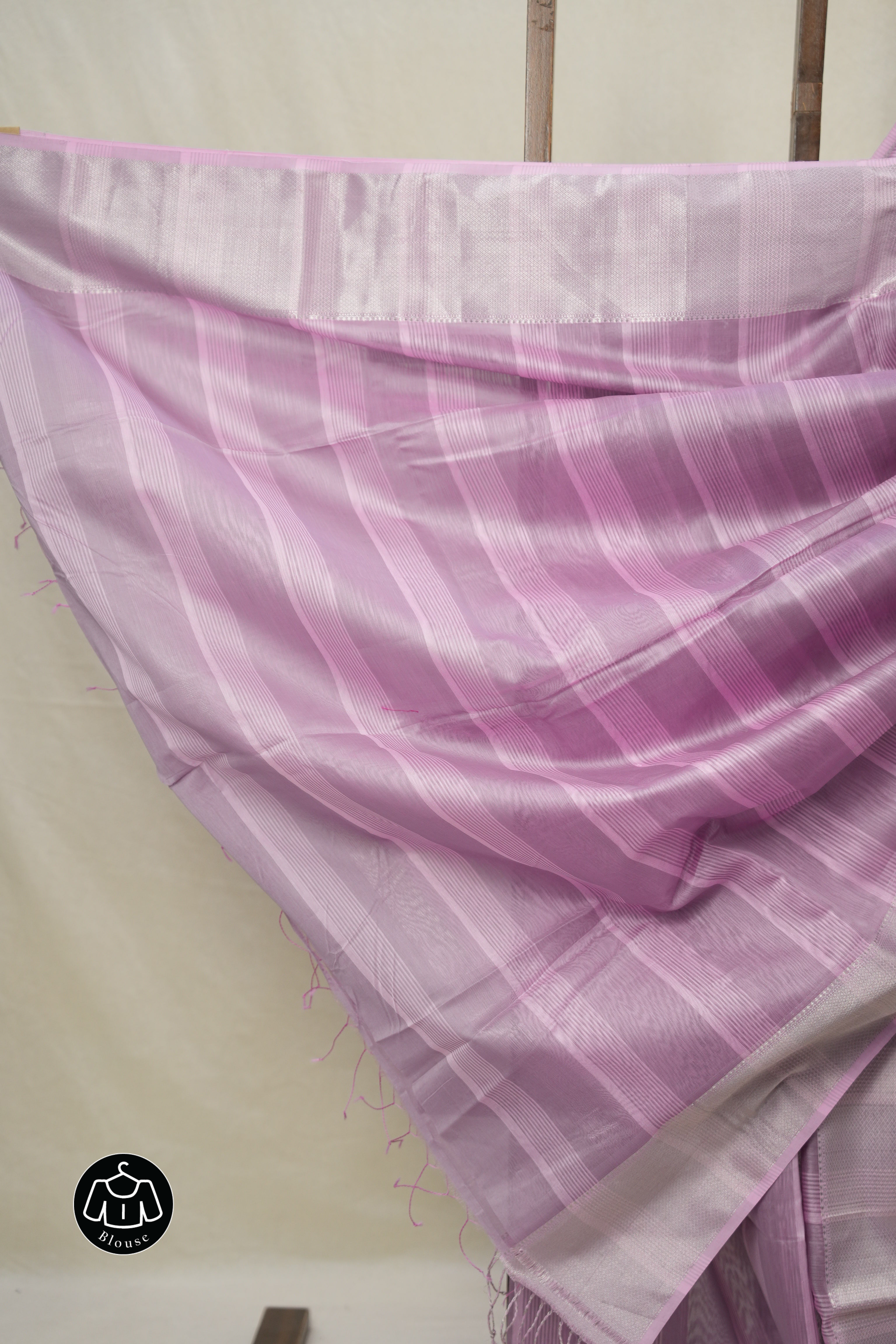 Lilac Lavender Maheshwari Saree - SRLLMS1006