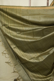 Sage Green Tussar Silk Saree - SRSGTSS1885