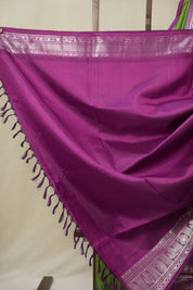 Parrot Green Gadwal Silk Saree - SRPGGSS554
