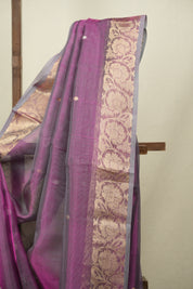 Magenta Tissue Banarasi Silk Saree - SRMTBSS97