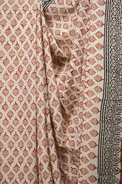 Cream HBP Cotton Saree - SRCCS3677