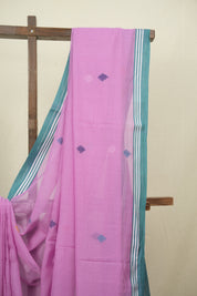 Purple Bengal Mul Cotton Saree - SRPBMCS086