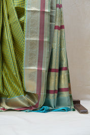 Yellow Kanjeevaram Silk Saree - SRYKSS835