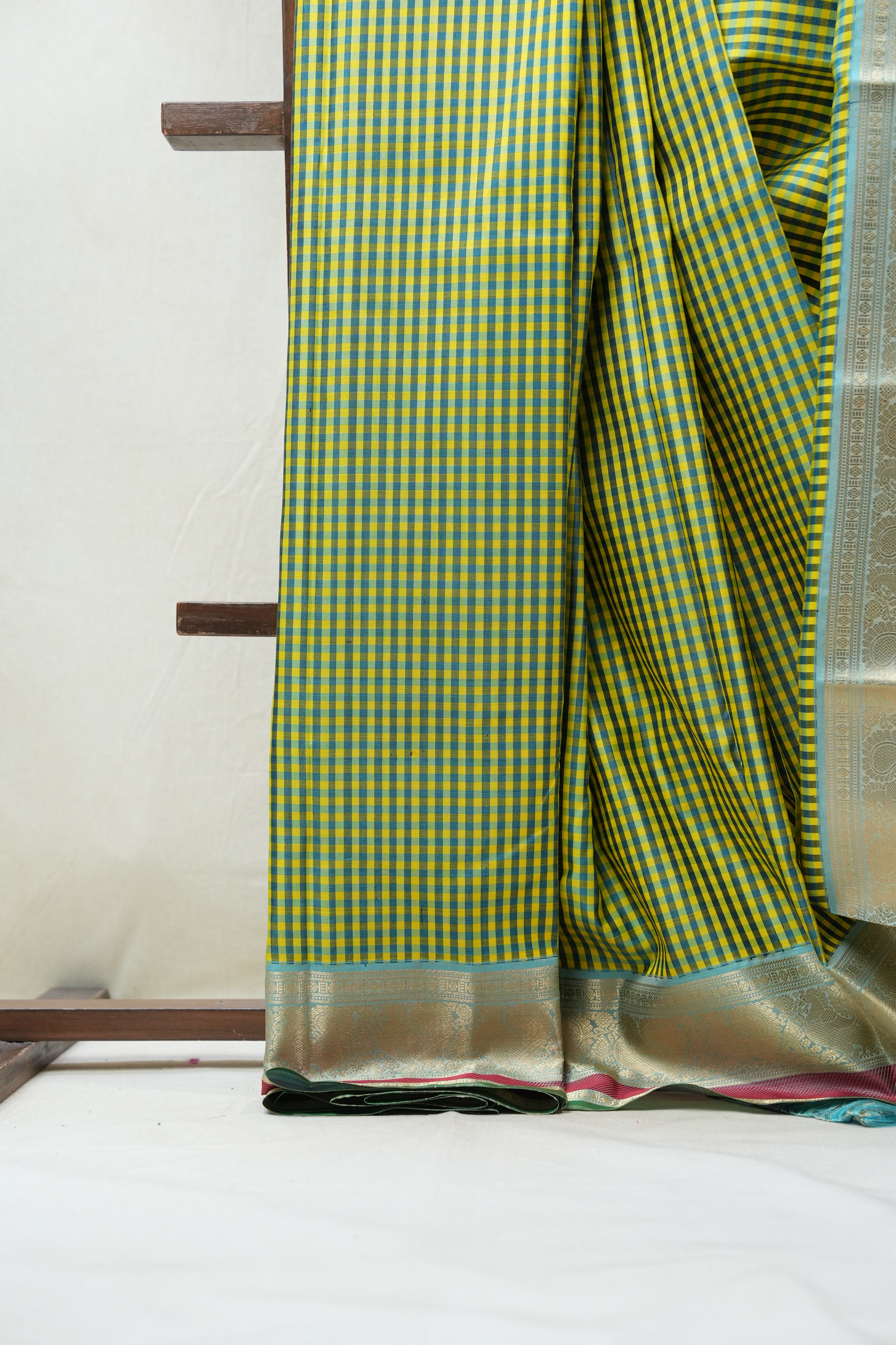 Yellow Kanjeevaram Silk Saree - SRYKSS835