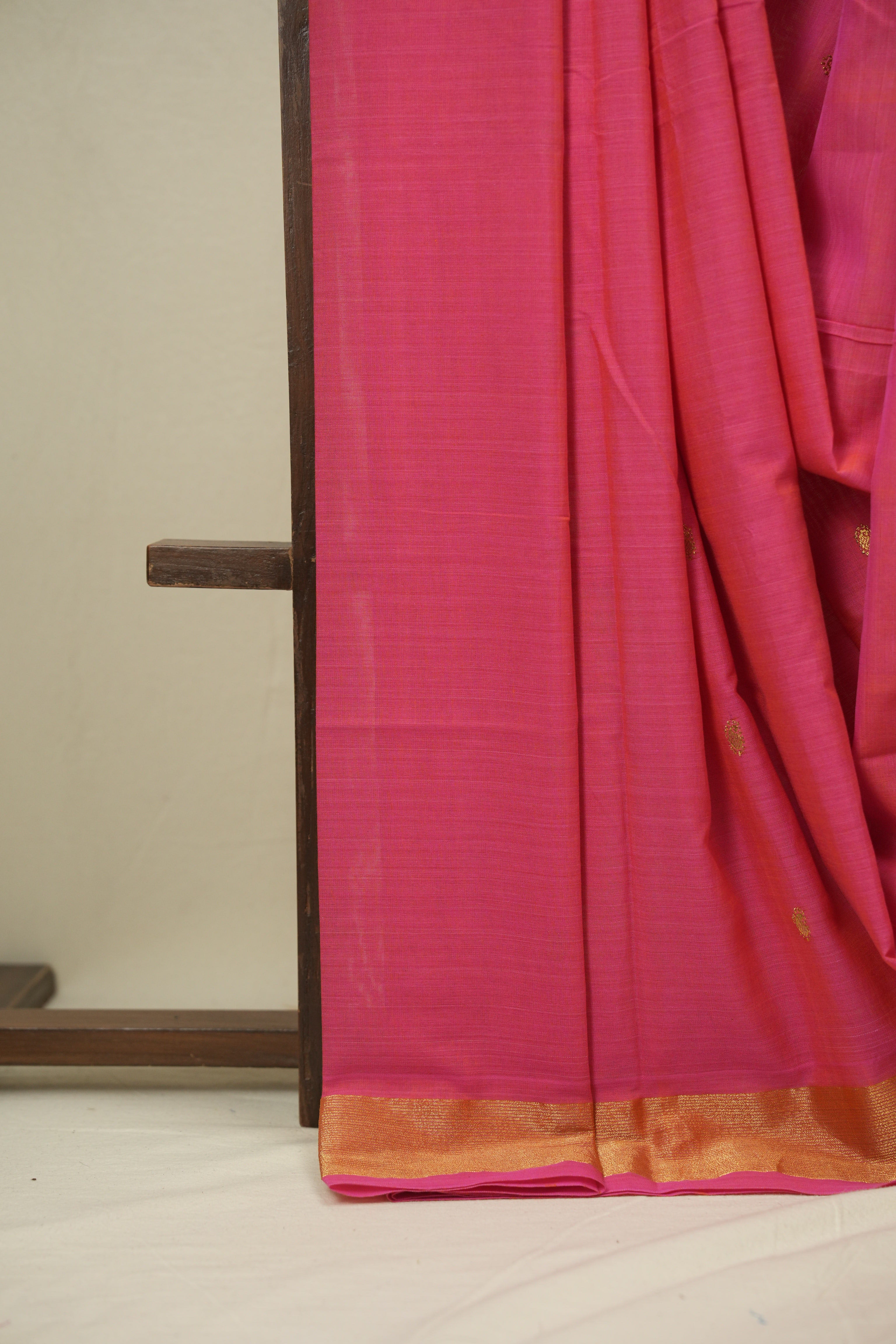 Pink Cotton Paithani Saree - SRPCPS761