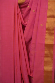 Pink Cotton Paithani Saree - SRPCPS761
