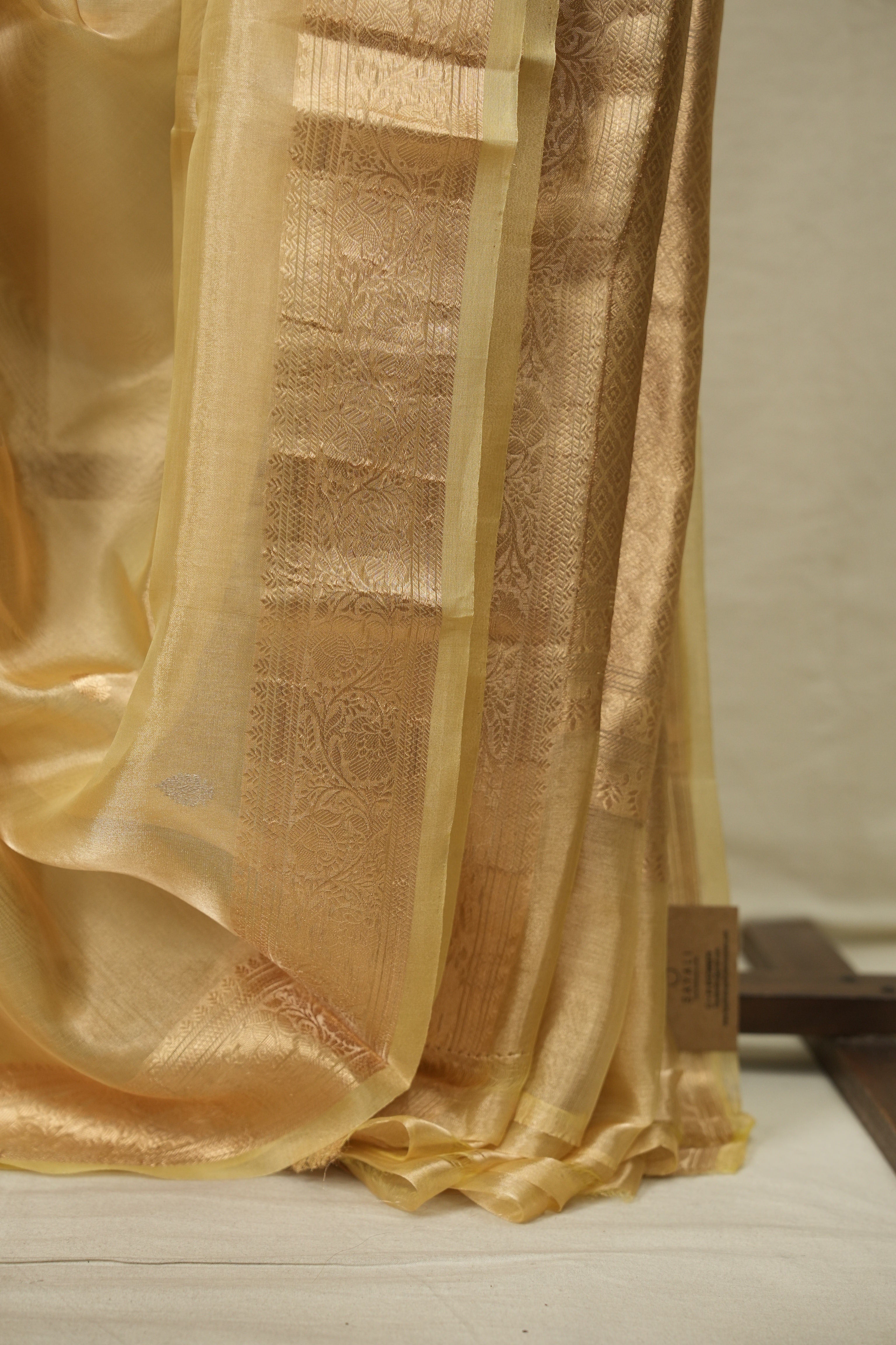 Yellow Tissue Banarasi Silk Saree - SRYTBSS101