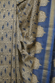Cream HBP Cotton Silk Saree With Maheshwari Border - SRCCSS1803