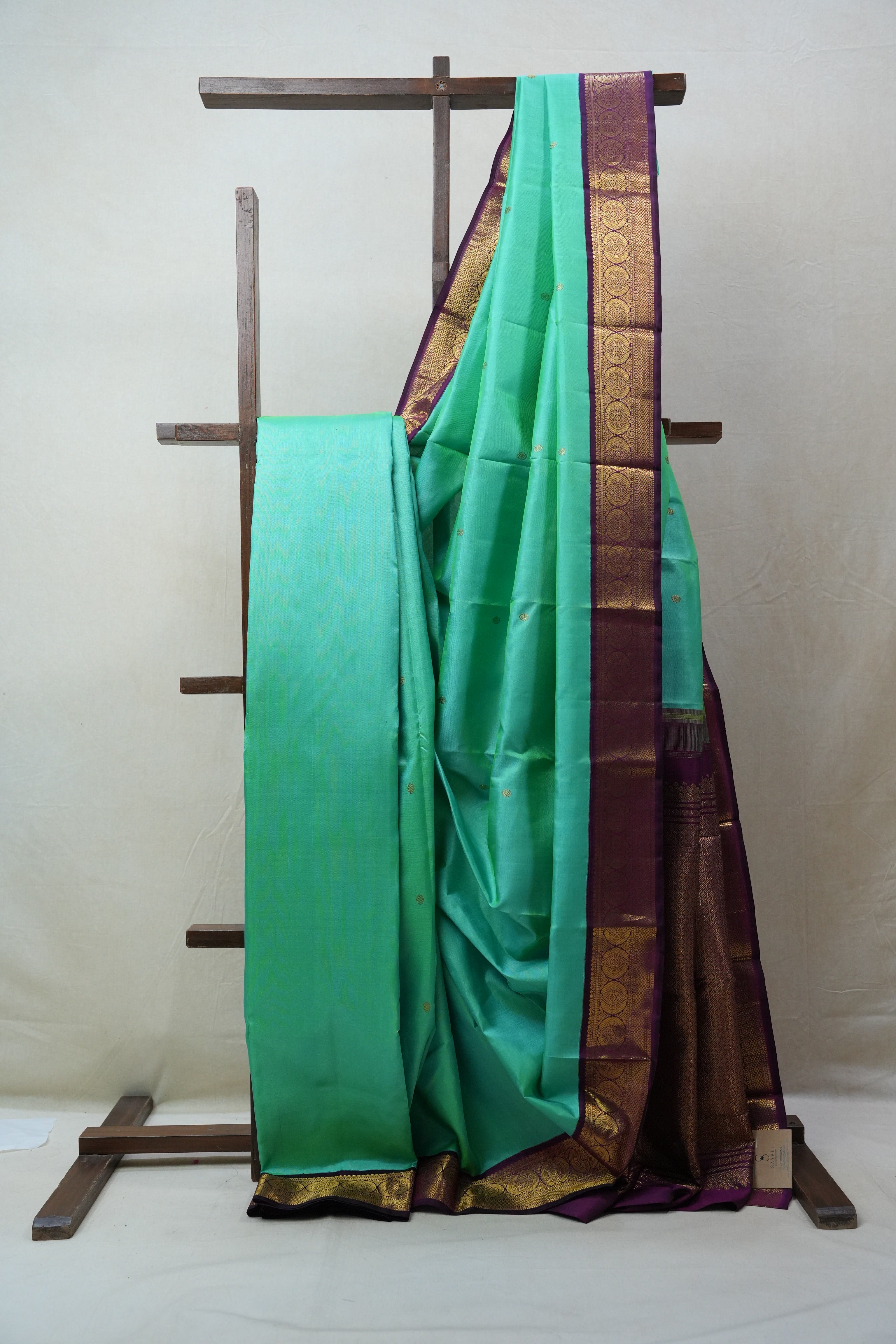 Turquoise Kanjeevaram Silk Saree - SRTKSS824