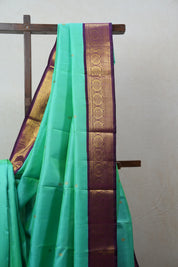 Turquoise Kanjeevaram Silk Saree - SRTKSS824