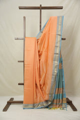 Peach Maheshwari Saree - SRPMS1004