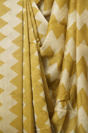 Mustard HBP Cotton Silk Saree With Chanderi Border - SRMCSS1753