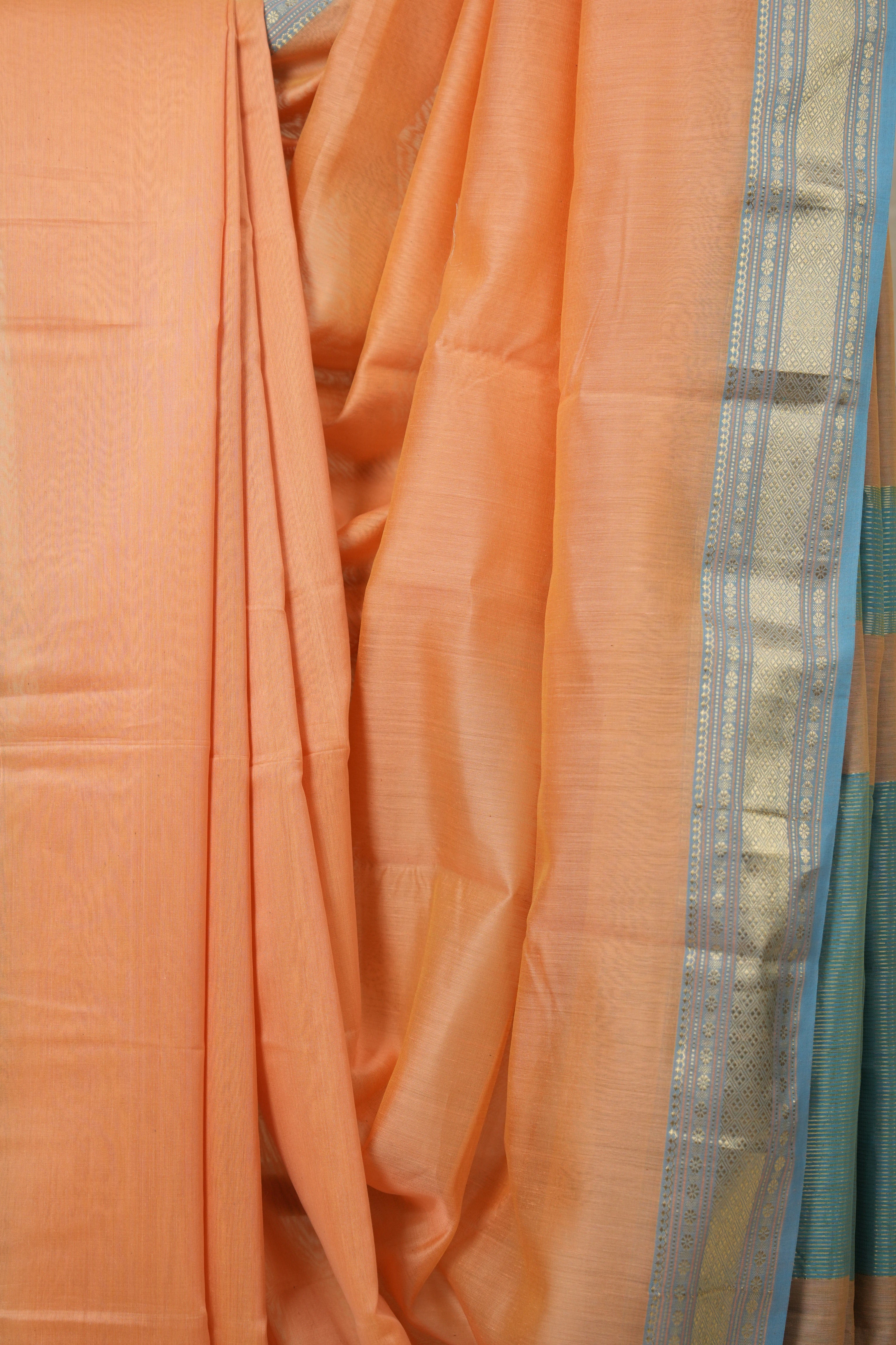 Peach Maheshwari Saree - SRPMS1004