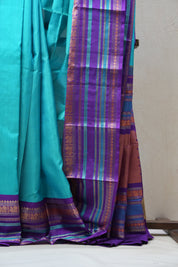 Blue Kanjeevaram Silk Saree - SRBKSS843