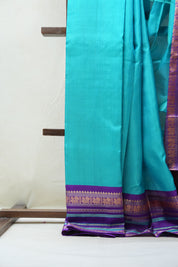 Blue Kanjeevaram Silk Saree - SRBKSS843