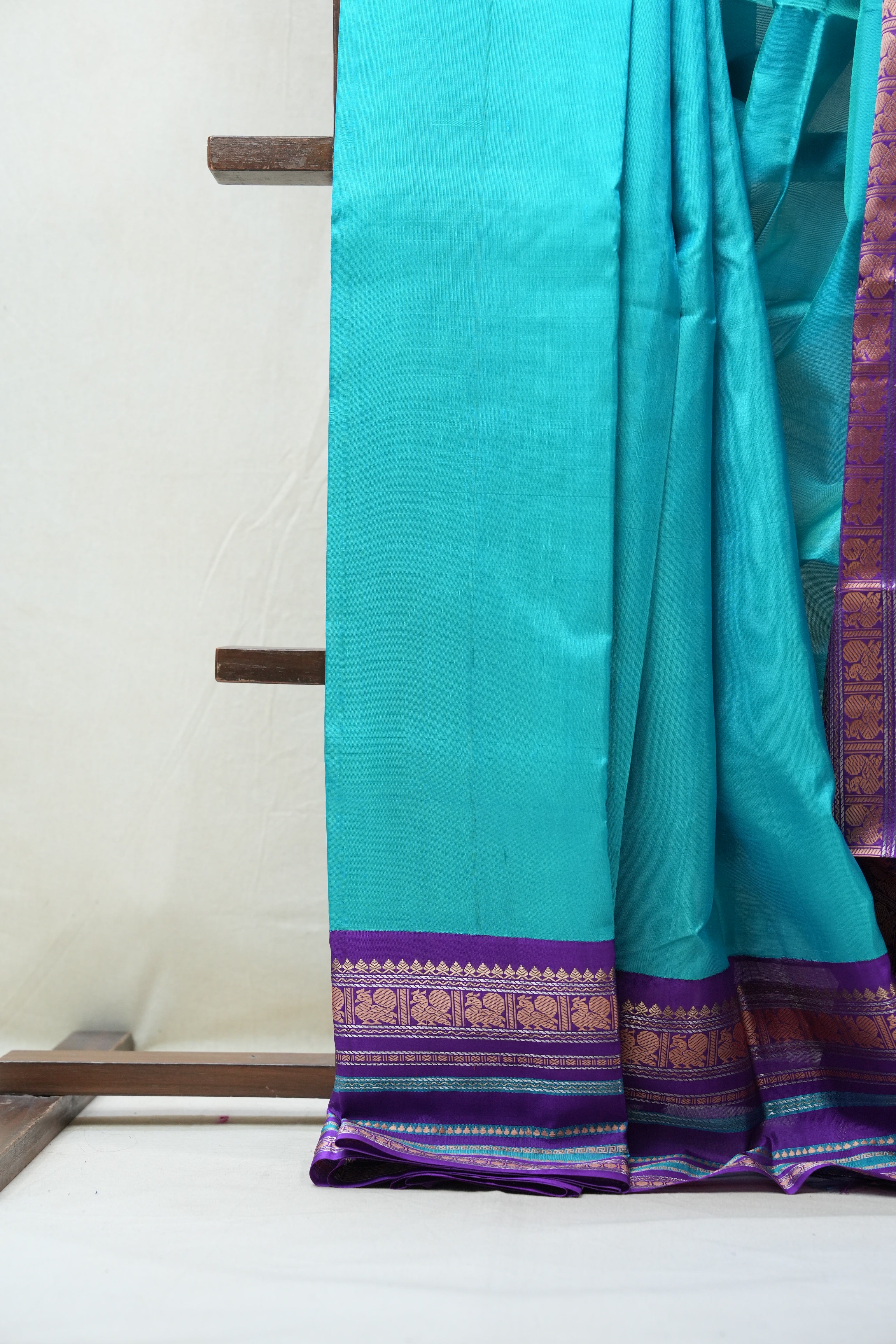 Blue Kanjeevaram Silk Saree - SRBKSS843