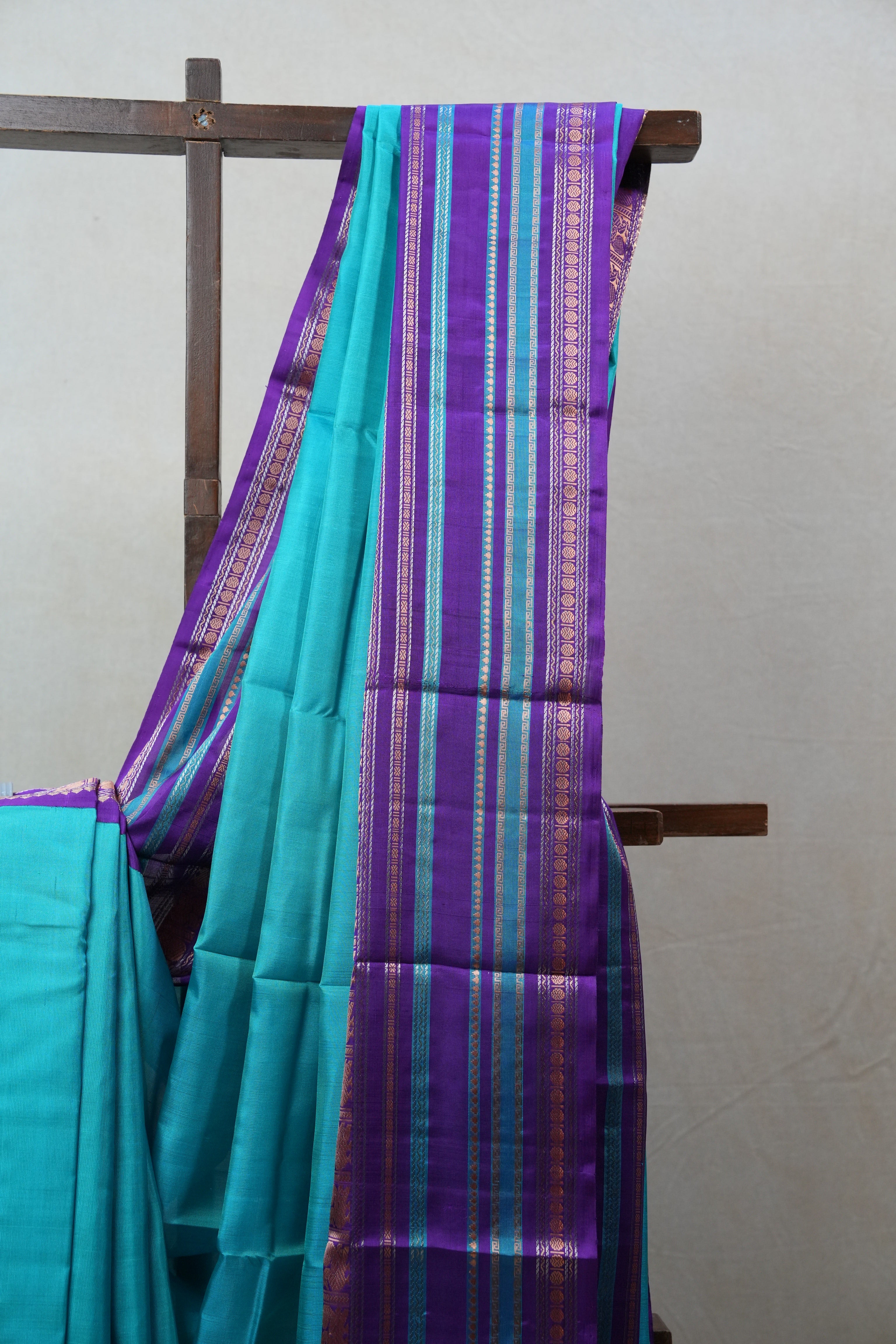 Blue Kanjeevaram Silk Saree - SRBKSS843