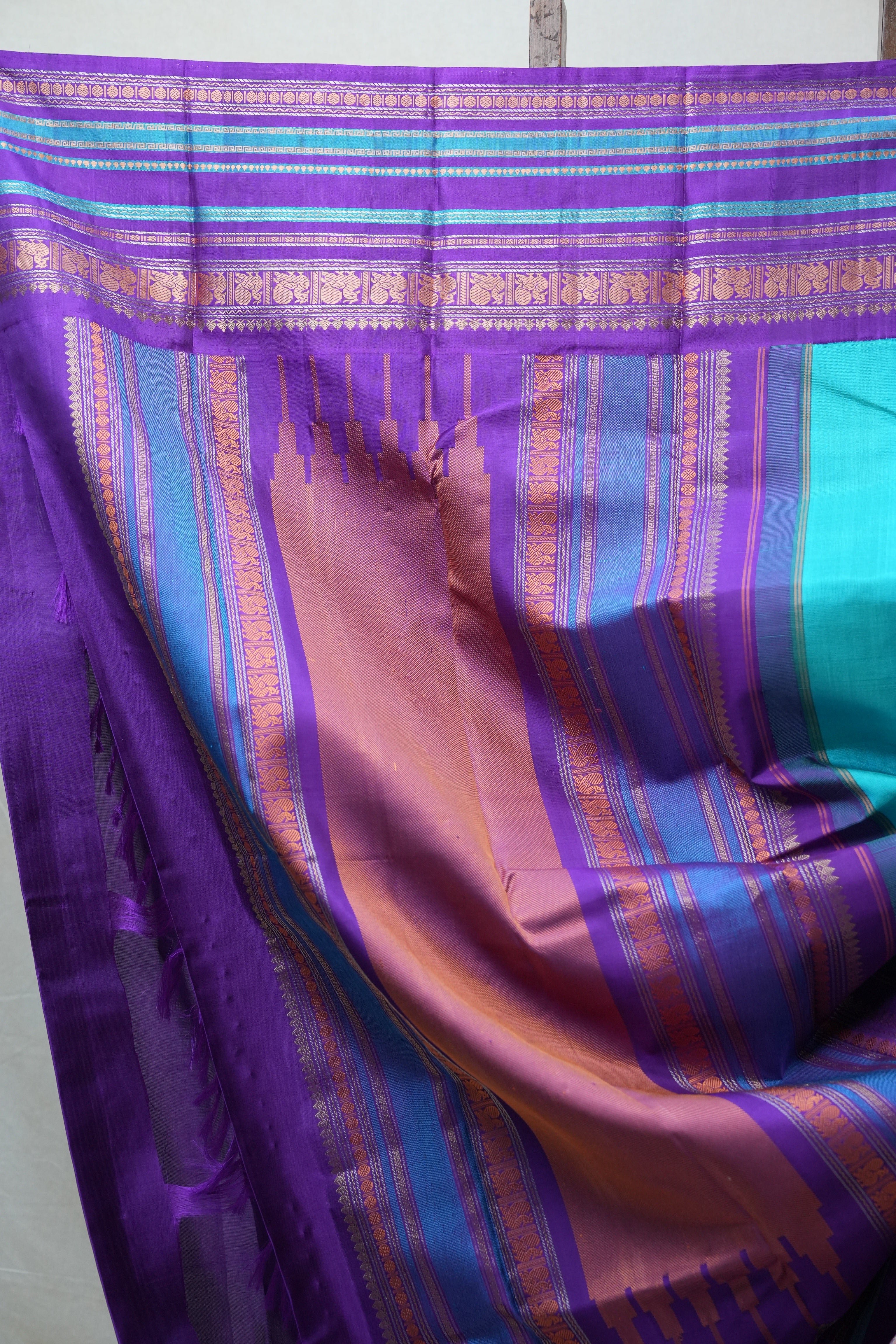 Blue Kanjeevaram Silk Saree - SRBKSS843