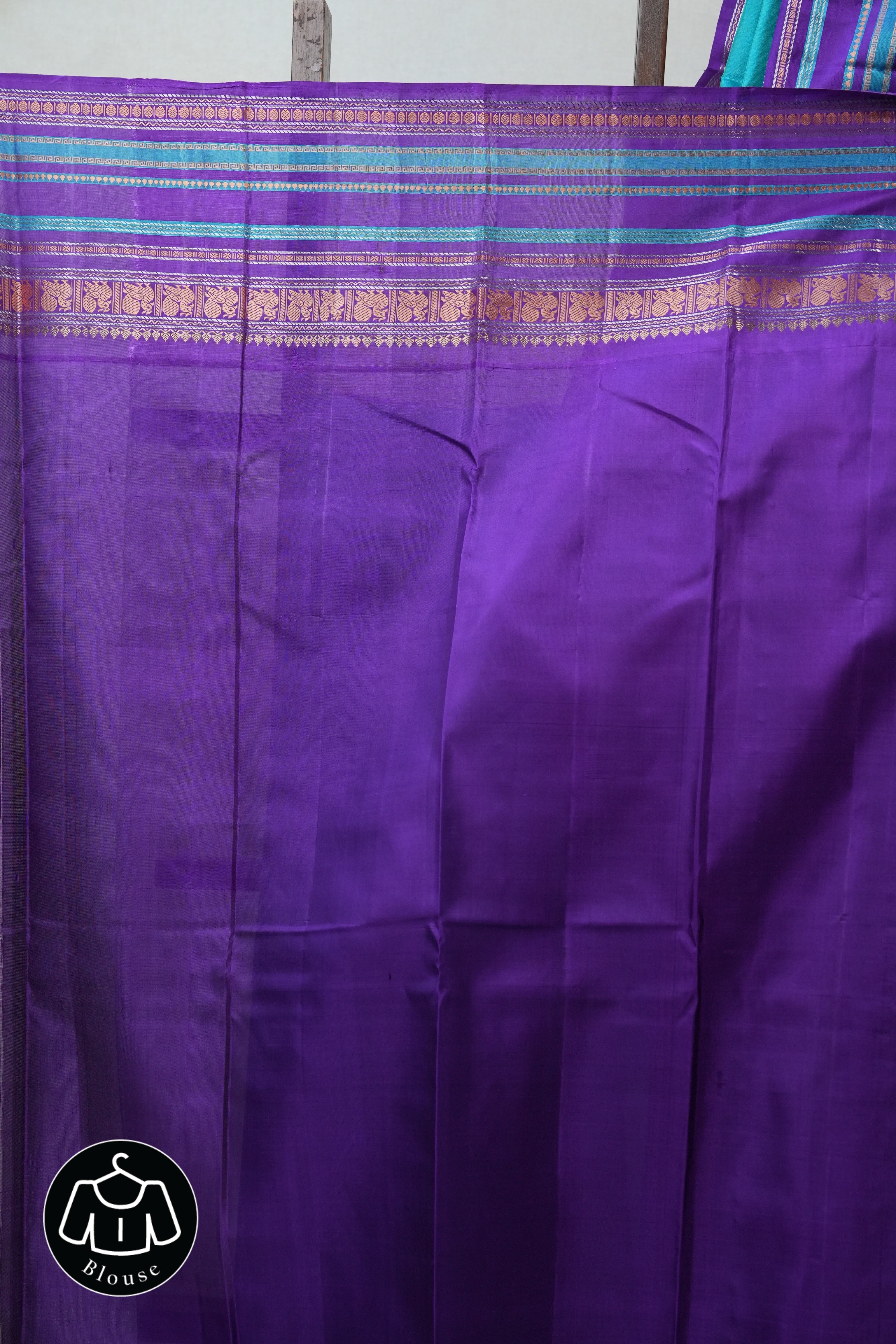 Blue Kanjeevaram Silk Saree - SRBKSS843