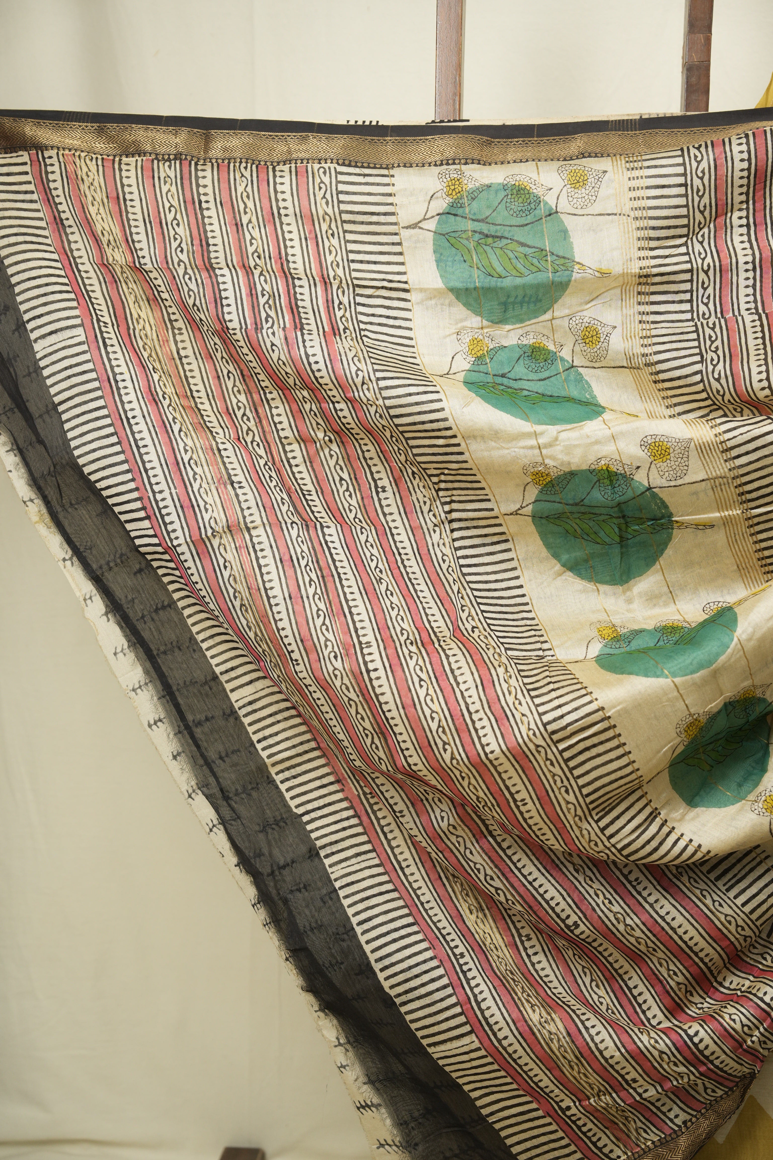 Mustard HBP Cotton Silk Saree With Chanderi Border - SRMCSS1753