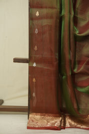 Dual Tone Green Tissue Banarasi Silk Saree - SRDTGTBSS93