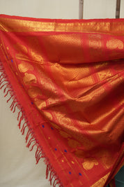 Sky Blue Gadwal Silk Saree - SRSBGSS567