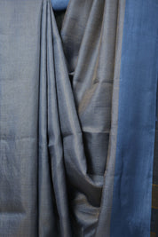 Blue Tussar Silk Saree - SRBTSS1659