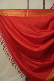Sky Blue Gadwal Silk Saree - SRSBGSS567