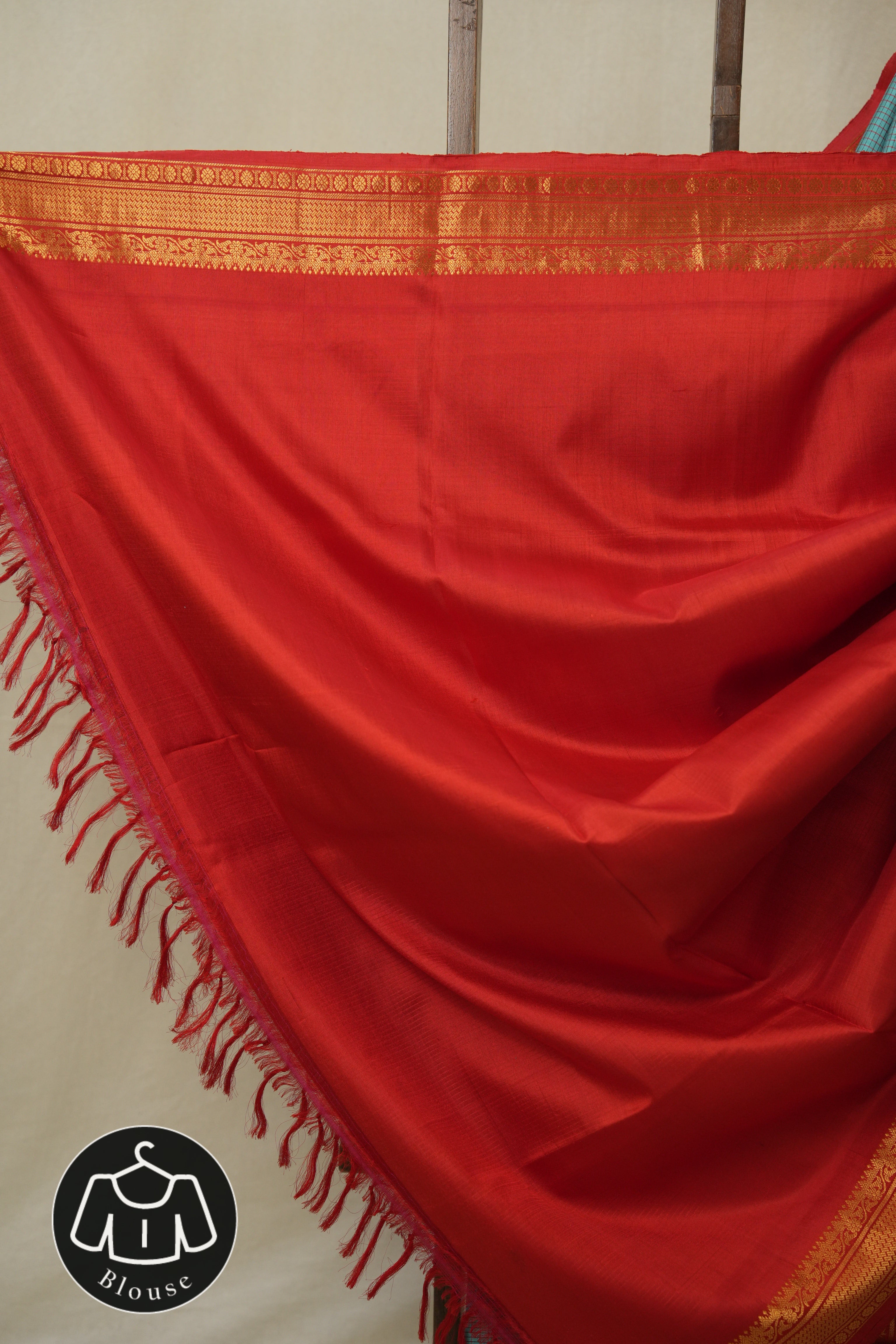 Sky Blue Gadwal Silk Saree - SRSBGSS567