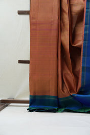 Maroon & Yellow Kanjeevaram Silk Saree - SRMYKSS845