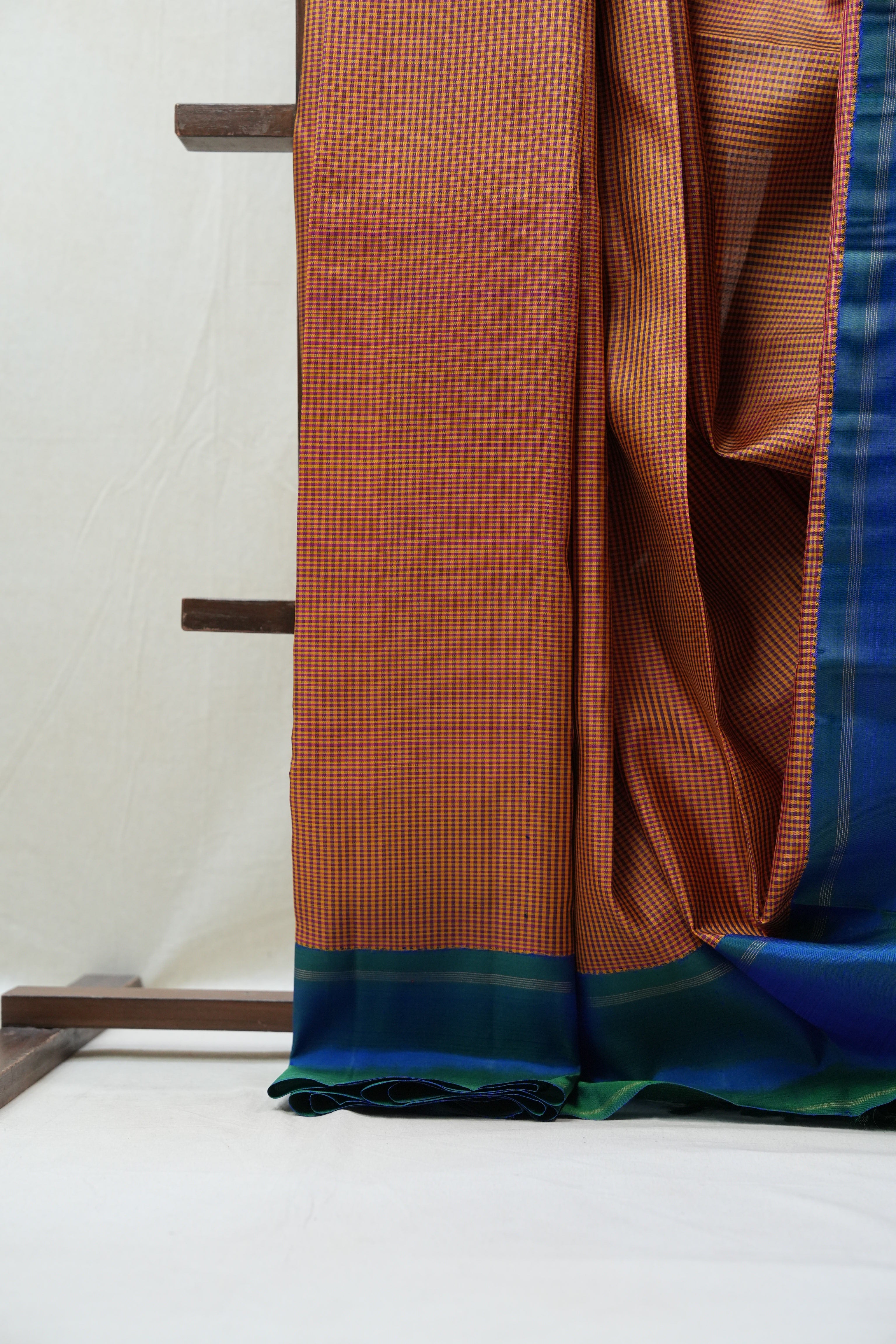 Maroon & Yellow Kanjeevaram Silk Saree - SRMYKSS845