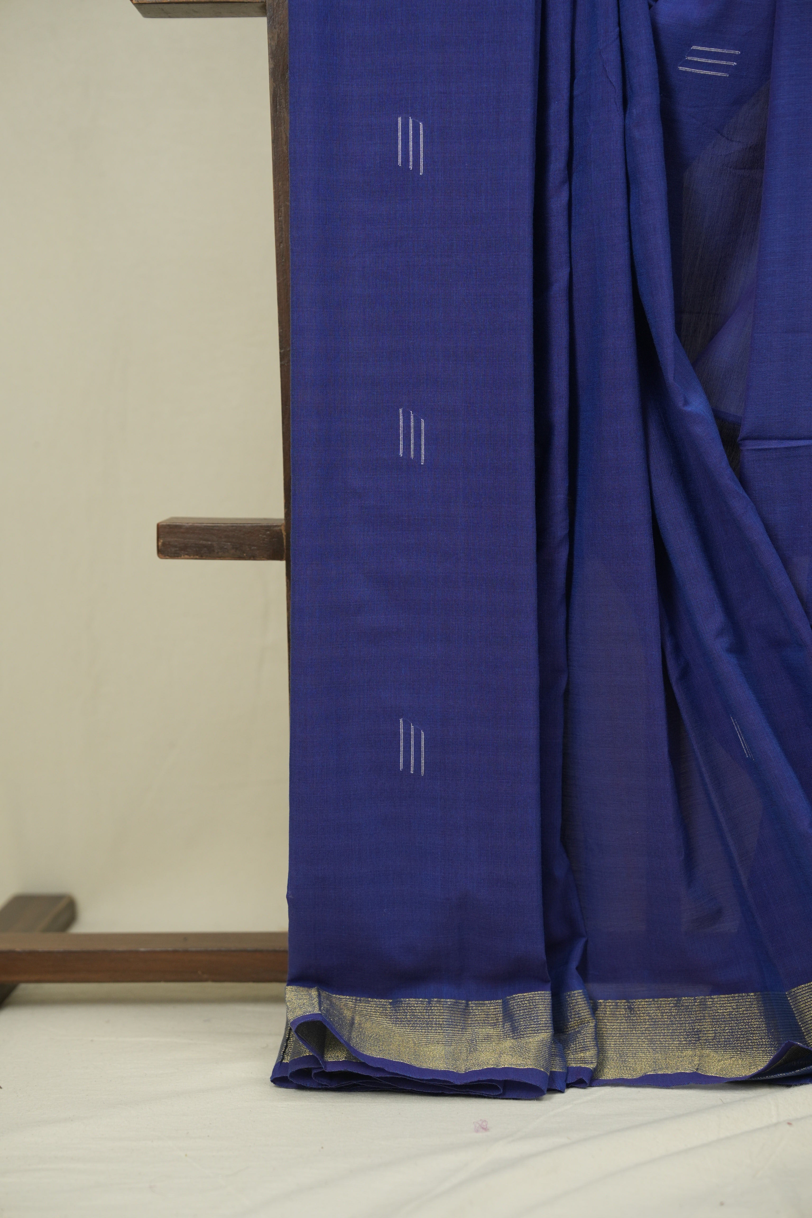 Blue Cotton Paithani Saree - SRBCPS754