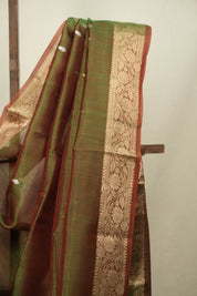 Dual Tone Green Tissue Banarasi Silk Saree - SRDTGTBSS93