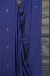 Blue Cotton Paithani Saree - SRBCPS754
