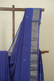 Blue Cotton Paithani Saree - SRBCPS754