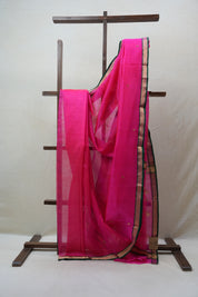 Pink Chanderi Cotton Silk Saree - SRPCSS398