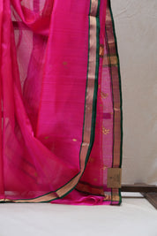 Pink Chanderi Cotton Silk Saree - SRPCSS398