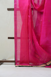 Pink Chanderi Cotton Silk Saree - SRPCSS398