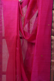 Pink Chanderi Cotton Silk Saree - SRPCSS398