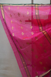 Pink Chanderi Cotton Silk Saree - SRPCSS398