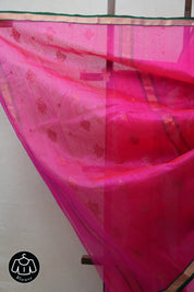 Pink Chanderi Cotton Silk Saree - SRPCSS398